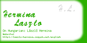 hermina laszlo business card