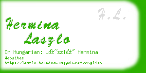 hermina laszlo business card